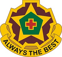 U.S. Army 42nd Field Hospital, эмблема (знак различия) - векторное изображение