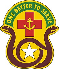 Vector clipart: U.S. Army 455th Field Hospital, distinctive unit insignia