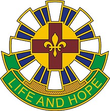 Vector clipart: U.S. Army 376th Combat Support Hospital, distinctive unit insignia