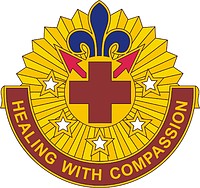 U.S. Army 377th Combat Support Hospital, эмблема (знак различия) - векторное изображение