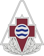 U.S. Army 75th Combat Support Hospital, эмблема (знак различия) - векторное изображение