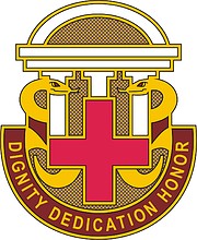 Vector clipart: U.S. Army DD Eisenhower Medical Center, distinctive unit insignia