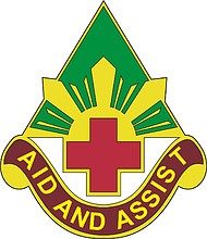 Vector clipart: U.S. Army 99th Combat Support Hospital, distinctive unit insignia