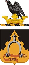 U.S. Army 303rd Cavalry Regiment, герб - векторное изображение