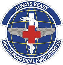 U.S. Air Force 86th Aeromedical Evacuation Squadron, эмблема - векторное изображение