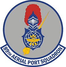 Векторный клипарт: U.S. Air Force 89th Aerial Port Squadron, эмблема