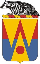 Vector clipart: U.S. Army 132nd Support Battalion, coat of arms