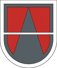 U.S. Army 161st Engineer Company, beret flash - векторное изображение