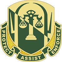 Векторный клипарт: U.S. Army 503rd Military Police Battalion, эмблема (знак различия)