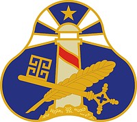 Векторный клипарт: U.S. Army 543rd Support Group, эмблема (знак различия)