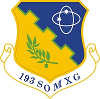 U.S. Air Force 193rd Special Operations Maintenance Group, эмблема - векторное изображение