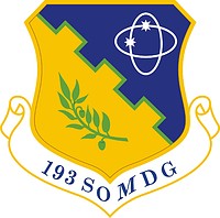 U.S. Air Force 193rd Special Operations Medical Group, эмблема - векторное изображение