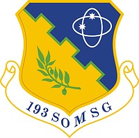 Vector clipart: U.S. Air Force 193rd Special Operations Mission Support Group, emblem