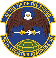 Vector clipart: U.S. Air Force 627th Logistics Readiness Squadron, emblem