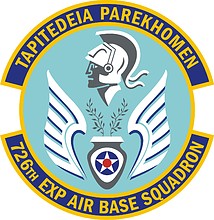 Vector clipart: U.S. Air Force 726th Expeditionary Air Base Squadron, emblem