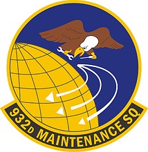 Vector clipart: U.S. Air Force 932nd Maintenance Squadron, emblem