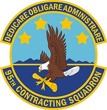 U.S. Air Force 95th Contracting Squadron, emblem - vector image