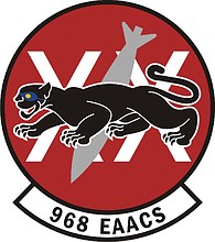 U.S. Air Force 968th Expeditionary Airborne Air Control Squadron, emblem - vector image