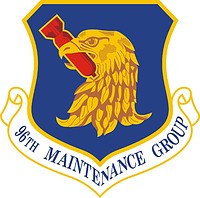 U.S. Air Force 96th Maintenance Group, эмблема - векторное изображение