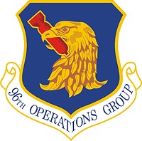 U.S. Air Force 96th Operations Group, emblem - vector image