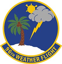 U.S. Air Force 96th Weather Flight, эмблема - векторное изображение