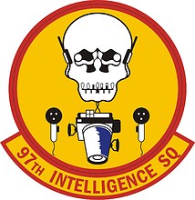 Vector clipart: U.S. Air Force 97th Intelligence Squadron, emblem