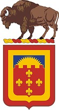 U.S. Army 350th Armored Field Artillery Battalion, coat of arms