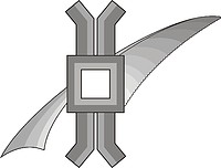U.S. Navy rating insignia, Legalman (LN) - vector image
