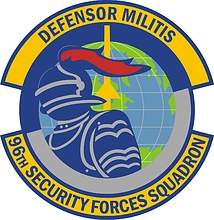 U.S. Air Force 96th Security Forces Squadron, эмблема - векторное изображение
