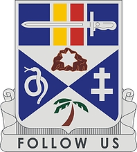 Векторный клипарт: U.S. Army 293rd Infantry Regiment, эмблема (знак различия)
