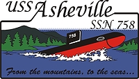 Vector clipart: U.S. Navy USS Asheville (SSN-758), submarine crest