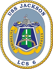 U.S. Navy USS Jackson (LCS 6), littoral combat ship emblem (crest)