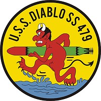 U.S. Navy USS Diablo (SS-479), crest - vector image