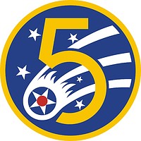 Векторный клипарт: U.S. 5th Air Force, patch