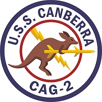 USN USS Canberra (CAG-2), crest