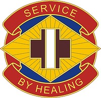 U.S. Army 2289th Hospital, эмблема (знак различия) - векторное изображение