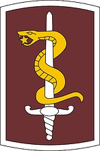 Векторный клипарт: U.S. Army 30th Medical Command, нарукавный знак