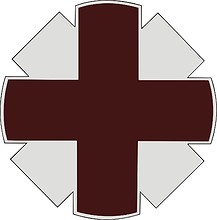 Векторный клипарт: U.S. Army 44th Medical Command, эмблема (знак различия)