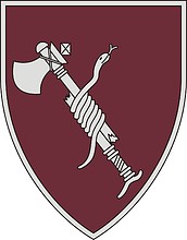 Векторный клипарт: U.S. Army 52th Medical Battalion, нарукавный знак