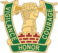 U.S. Army 705th Military Police battalion, distinctive unit insignia - vector image