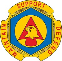 Векторный клипарт: U.S. Army 734th Maintenance Battalion, эмблема (знак различия)