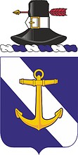 U.S. Army 385th Infantry Regiment, coat of arms - vector image