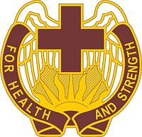 Векторный клипарт: U.S. Army 143d Evacuation Hospital, эмблема (знак различия)