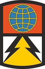 U.S. Army 1108th Signal Brigade, shoulder sleeve insignia - vector image