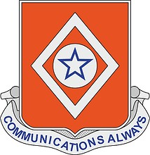 U.S. Army 212th Signal Battalion, distinctive unit insignia - vector image