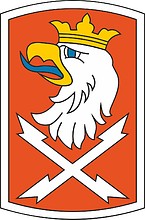 Векторный клипарт: U.S. Army 22nd Signal Brigade, нарукавный знак