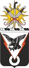 U.S. Army 327th Signal Battalion, coat of arms - vector image