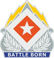 U.S. Army 422nd Signal Battalion, эмблема (знак различия)
