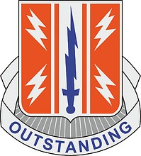 Векторный клипарт: U.S. Army 44th Signal Battalion, эмблема (знак различия)