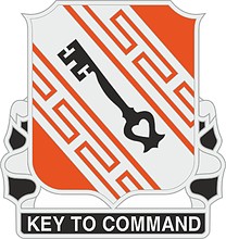 Векторный клипарт: U.S. Army 50th Signal Battalion, эмблема (знак различия)